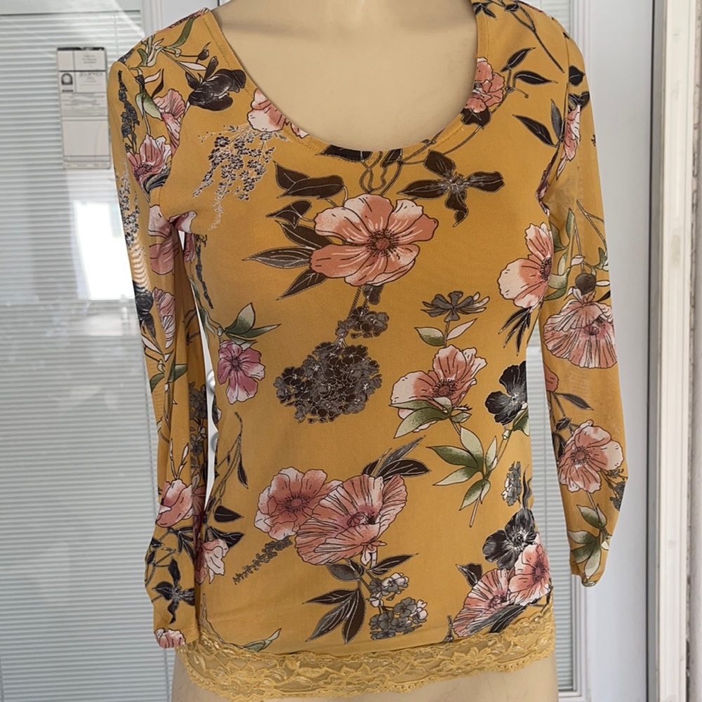 Yellow spring blouse